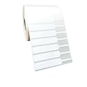 True-Ally 100mm x 15mm Blank Jewelry Price Tags Stickers | Non tearable - Glossy Premium | Indentification Tags Stickers Jewelry Price Label Self Adhesive