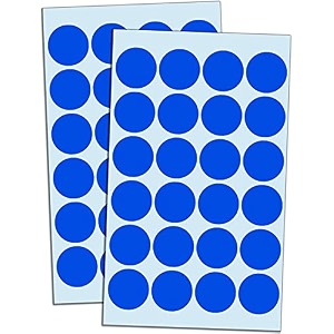 true-ally 2000 piece blue color 1 inch25mm round dot sticker self adhesive labels writable surface for kids activity file classification calendar planner blue