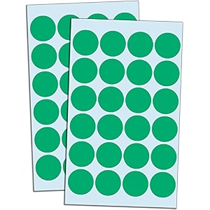 true-ally 2000 piece green color 1 inch25mm round dot sticker self adhesive labels writable surface for kids activity file classification calendar planner green