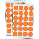 True-Ally 2000 Piece Orange Color 1 Inch/25mm Round Dot Sticker Self Adhesive Labels Writable Surface for Kids Activity, File Classification, Calendar Planner (Orange)