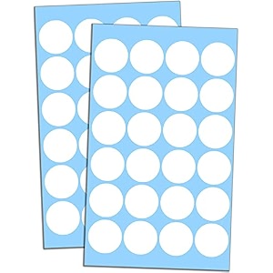 true-ally 2000 piece white color 1 inch25mm round dot sticker self adhesive labels writable surface for kids activity file classification calendar planner white 2000 labels