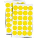True-Ally 2000 Piece Yellow Color 1 Inch/25mm Round Dot Sticker Self Adhesive Labels Writable Surface for Kids Activity, File Classification, Calendar Planner (Yellow)