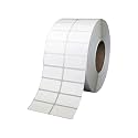 True-Ally 38x25 Direct Thermal Barcode Label Sticker - 1.5 x 1 inch - 38mm x 25mm - 2 Ups - 2000 Labels Per Roll - White Self Adhesive Sticker for Printing Barcoding (1 Roll Per Pack (2000 Labels))