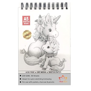 True-Ally 50 Sheet A5 200GSM Sketch book