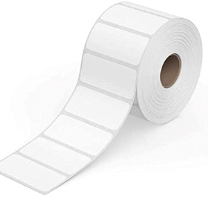 true-ally 50x25 chromo barcode label sticker - 2 x 1 inches - 50mm x 25mm - 1000 labels per roll - self adhesive sticker for printing barcodingribbon required 1 roll per pack 1000 labels
