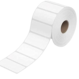 true-ally 50x25 chromo barcode label sticker - 2 x 1 inches - 50mm x 25mm - 1000 labels per roll - self adhesive sticker for printing barcodingribbon required 3 rolls per pack 3000 labels