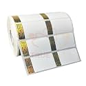 True-Ally 50x25 Holographic Chromo Barcode Label - 2 x 1 inch - 50mm x 25mm - 2 Ups - 2000 Labels/Roll - Genuine Original Siver Hologram Barcode Sticker (10 Roll Per Pack (20000 Labels))