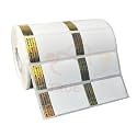 True-Ally 50x25 Holographic Chromo Barcode Label - 2 x 1 inch - 50mm x 25mm - 2 Ups - 2000 Labels/Roll - Genuine Original Gold Hologram Barcode Sticker (1 Roll Per Pack (2000 Labels))