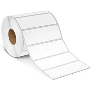 true-ally 75x25 chromo barcode label sticker - 3 x 1 inches - 75mm x 25mm - 1000 labels per roll - self adhesive sticker for printing barcoding ribbon required 1 roll per pack 1000 labels