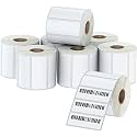 True-Ally 75x25 (Chromo) Barcode Label Sticker - 3 x 1 inches - 75mm x 25mm - 1000 Labels Per Roll - Self Adhesive Sticker for Printing Barcoding (Ribbon Required) (10 Roll per Pack (10000 Labels))