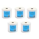 True-Ally 75x50 (Chromo) Barcode Label Sticker - 3 x 2 inches - 75mm x 50mm - 1000 Labels Per Roll - Self Adhesive Sticker for Printing Barcoding (Ribbon Required) (5 Roll per Pack (5000 Labels))