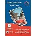 True-Ally A4 Double Sided Matte(LUSTER) Inkjet Photo Paper (White) Size - 8.5x11 Inches, 264 GSM (A4-20 Sheets)