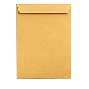 true-ally laminated yellow paper a4 size envelope ideal for home office secure mailing  poly laminated inside  10 x 12 inch pack of 100
