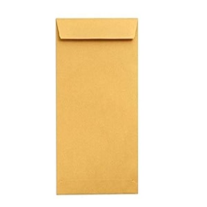 true-ally laminated yellow paper cheque size envelope ideal for home office secure mailing  poly laminated inside  11 x 5 inch pack of 100