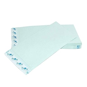 true-ally self-seal polynet cloth line cheque size paper envelopes pack of 20 green11 x 5 inches