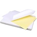 True-Ally Sticker Self-Adhesive Glossy Photo Paper A4 Size 120 GSM for Inkjet Printer (White) Waterproof, Dries Quickly DIY Sticker Printing Label Art (A4-40 Sheets)