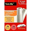 True-Ally Thermal Lamination Sheet roll 12 inch x 20 mtrs, 70 microns, A3 Size Compatible Ultra Clear Technology