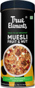 True Elements Fruit and Nut Muesli, Crunchy & Healthy Ready to Eat Breakfast, No Added Sugar Tin (400 g)