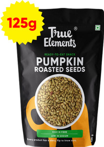 true elements roasted pumpkin seeds rich in protein and fiber immunity booster seeds pumpkin seeds 125 g