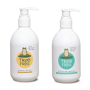 true frog shampoo for curls and everyday hair conditioner for curly dry and frizzy hair sulphate and paraben free cg friendly combo pack of 2 500 ml