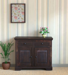 true furniture sheesham  rosewood  4 self and 2 drawer solid wood free standing sideboard