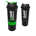 Spacial Combo of Gym Shaker Bottle 500 ml with 2 Storage Compartment Cup Combo for Gym (Pack of 2)… (Multicolour 19)