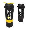 Spacial Combo of Gym Shaker Bottle 500 ml with 2 Storage Compartment Cup Combo for Gym (Pack of 2)… (Multicolour 14)