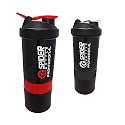 Spacial Combo of Gym Shaker Bottle 500 ml with 2 Storage Compartment Cup Combo for Gym (Pack of 2)… (Multicolour 5)