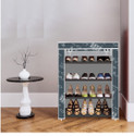 True Joys 4 Shelf Foldable Collapsible ShoeRack Metal Shoe Stand