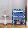 True Joys 4 Shelf Foldable Collapsible ShoeRack Metal Shoe Stand