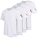 True Religion Mens Undershirts, 4 Pack Lightweight 100% Cotton Crewneck