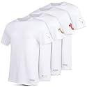True Religion Mens Undershirts, 4 Pack Lightweight 100% Cotton Crewneck