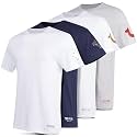 True Religion Mens Undershirts, 4 Pack Lightweight 100% Cotton Crewneck