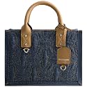 True Religion Women's Tote Bag, Quilted Horseshoe Travel Shoulder Handbag with Adjustable Crossbody Strap
