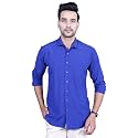 Men39s Cotton Solid Slim Fit Casual Spread