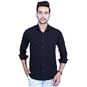 Men39s Cotton Solid Slim Fit Casual Spread