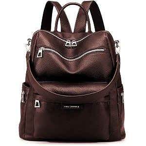 truearch stylish leather backpacks shoulder sling handbag purse bag for women and girls