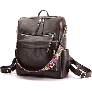 truearch stylish leather backpacks shoulder sling handbag purse bag for women and girls