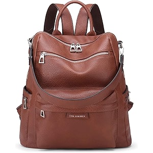 truearch stylish leather backpacks shoulder sling handbag purse bag for women and girls