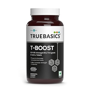 truebasics t-boost testosterone supplement for men120 tablets