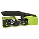 trueCABLE Crimp Tool for Pass Through RJ45 All-in-One Ethernet Tool: Crimp, Cut, Score - Works with Cat5e, Cat6, Cat6A Shielded and Unshielded Connectors