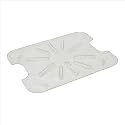 TrueCraftware- Half Size Polycarbonate Food Pan Drain Shelf Clear Color- Food Storage Box Drain Shelf for Restaurant Hotel Pans Food Prep Fruits Vegetables Beans Corns Restaurant Kitchen Cafeteria