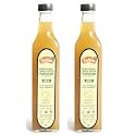 Truefarm- Organic Apple Cider Vinegar with the Mother | 100% USDA Certified Organic ACV | Raw, Unpasteurized, and Unfiltered Apple Cider Vinegar | ACV with Mother | Detox Drink 500 ml x pack of 2