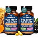 TrueSeaMoss Sea Moss Capsules – Immune Support – Sea Moss, Vitamin C, D3, Elderberry, Zinc, Turmeric, Astragalus – 180 Capsules (90 Servings)
