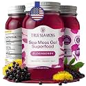 TrueSeaMoss Sea Moss Gel – Made in USA – Wildcrafted Seamoss, Fruits &amp; Jarred Vegetables – Elderberry, Pack of 1 (Labels may Vary)