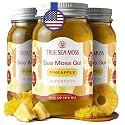 TrueSeaMoss Sea Moss Gel – Made in USA – Wildcrafted Seamoss, Fruits & Jarred Vegetables – Pineapple, Pack of 3 (Labels may Vary)