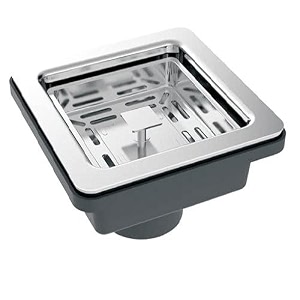 qualito granitequartz kitchen sink 16x18x9 inches black color with coupling amp waste pipe  sound proof and non fading color sink waste coupling waste coupling