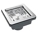 Qualito Granite/Quartz Kitchen Sink 16x18X9 Inches Black Color With Coupling &amp; Waste Pipe | Sound Proof and Non Fading Color Sink (Waste Coupling, Waste Coupling)