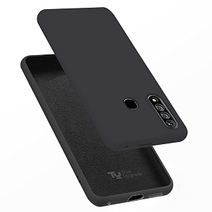 trueupgrade liquid silicone designed back case cover for oppo a31  microfiber inside 360 degree protection back cover case for oppo a31 - black