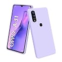 TRUEUPGRADE Liquid Silicone Designed Back Case Cover for Oppo A31 | Microfiber Inside |360 Degree Protection Back Cover Case for Oppo A31 - Purple